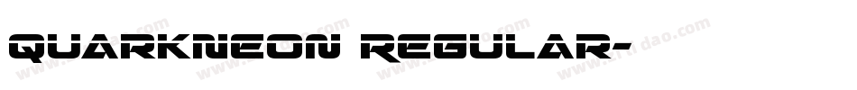 QuarkNeon Regular字体转换